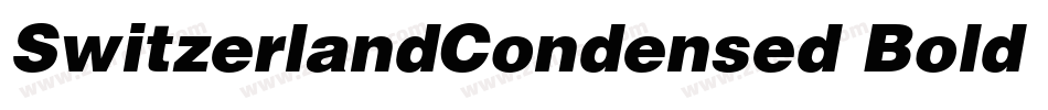SwitzerlandCondensed Bold Italic字体转换
